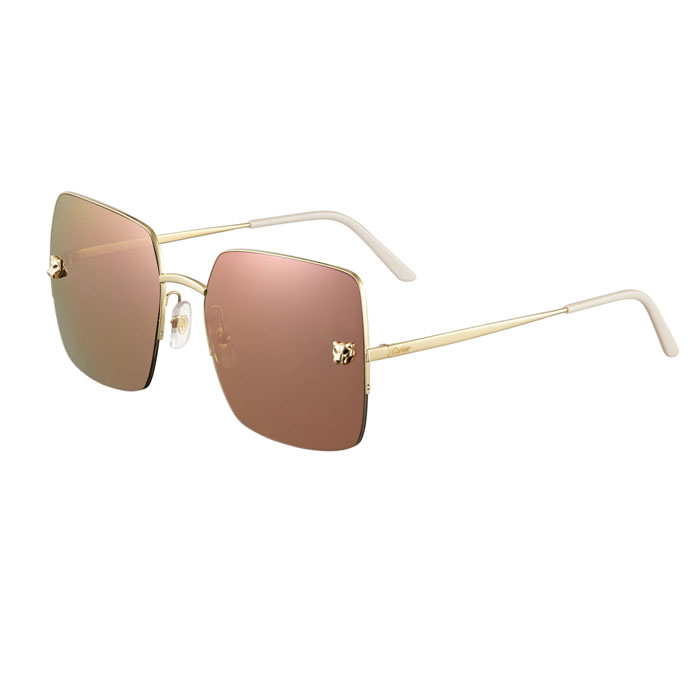 カルティエ CARTIER SUNGLASS レディースサングラス  CT0121SA 001 A14C01LK