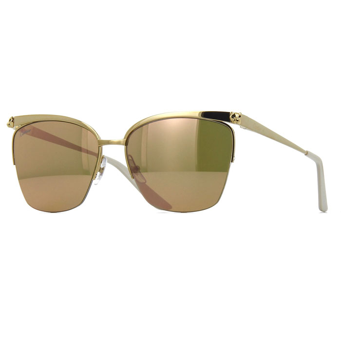 カルティエ CARTIER SUNGLASS レディースサングラス  CT0124S 002 B55C54K9