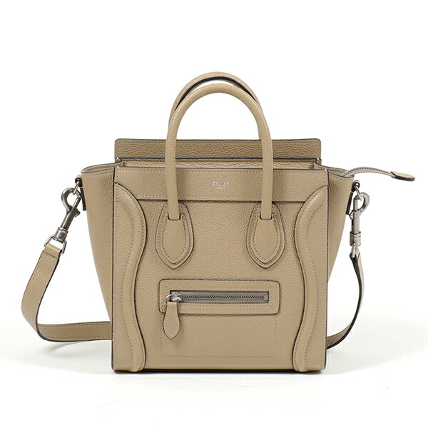 セリーヌ CELINE レディースラゲージ ナノ レザー ハンドバッグ トートバッグ 189243DRU 03UN