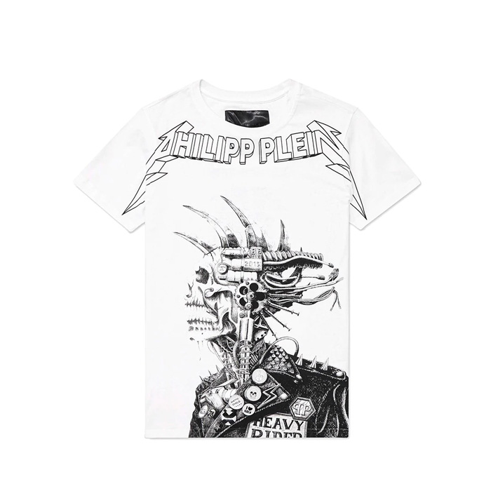 フィリッププレイン PHILIPP PLEIN メンズ Tシャツ HM34258601 WHITE