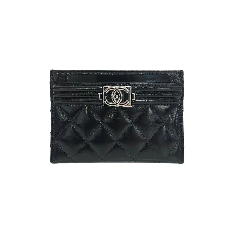 シャネル CHANEL レディースカードホルダー ブラック カードケース A84431 B03404 94305