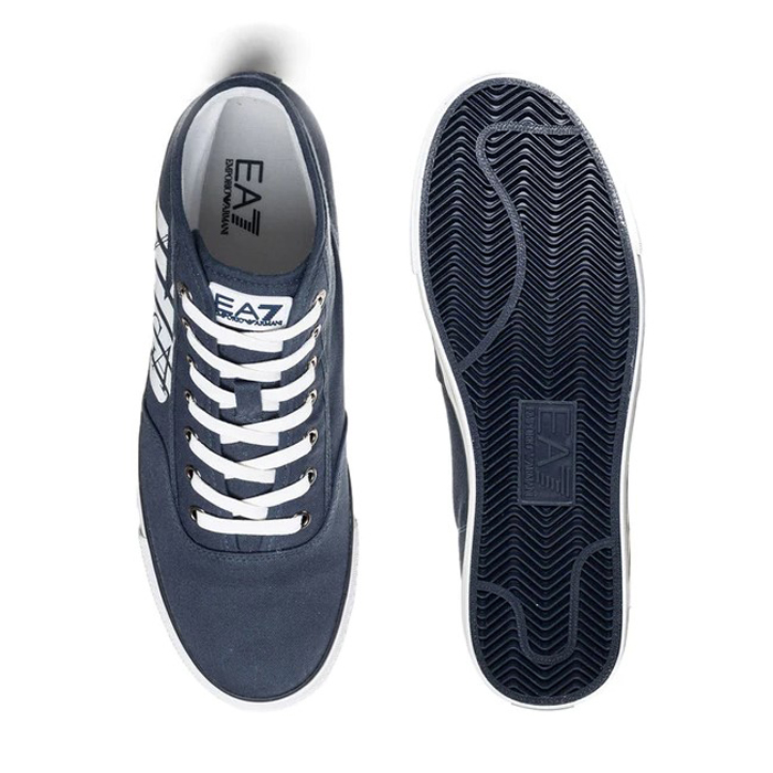 エンポリオ アルマーニ EA7 MEN SHOES メンズ ネイビー ブルー メンズ キャンバス シューズ 288014 5P299 06935