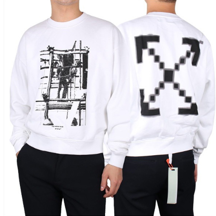 オフホワイト OFF WHITE メンズ スウェットシャツ OMBA035F19E300070110