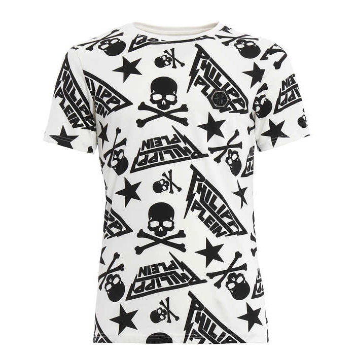 フィリッププレイン PHILIPP PLEIN メンズ Tシャツ HM342563 01 WHITE