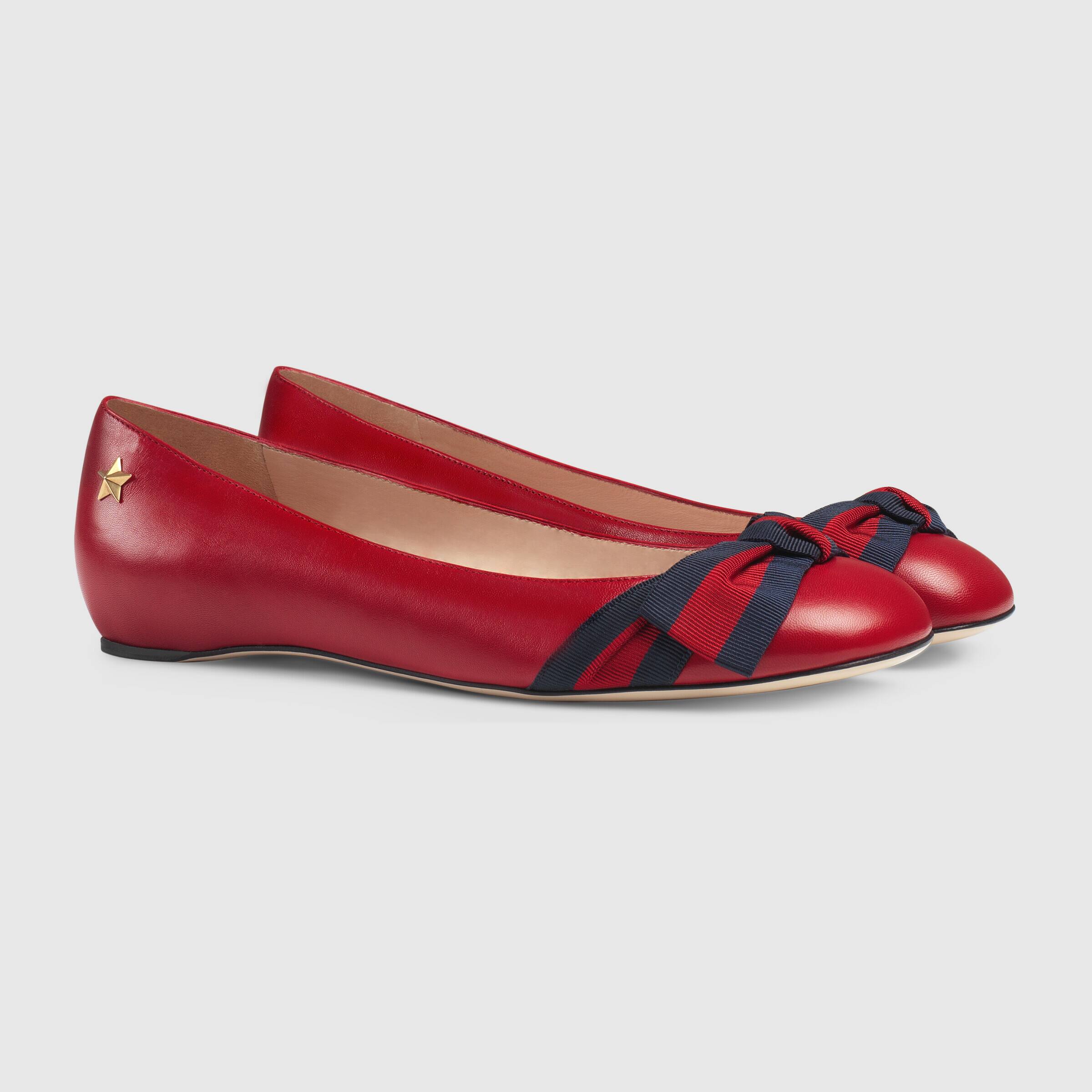 グッチ GUCCI レディース レザーフラットシューズ  432045 CQXS0 6488