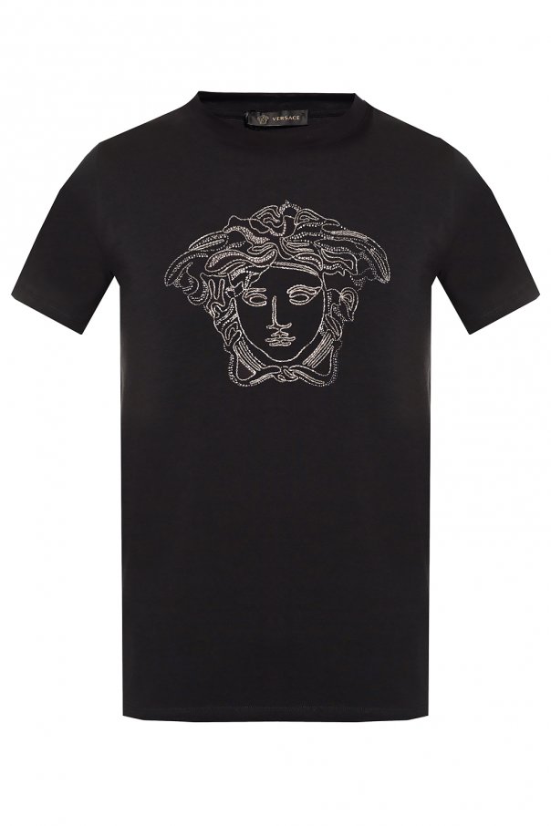 ヴェルサーチ VERSACE メンズメデューサヘッドショートスリーブ Tシャツ A77977 A214683 A008