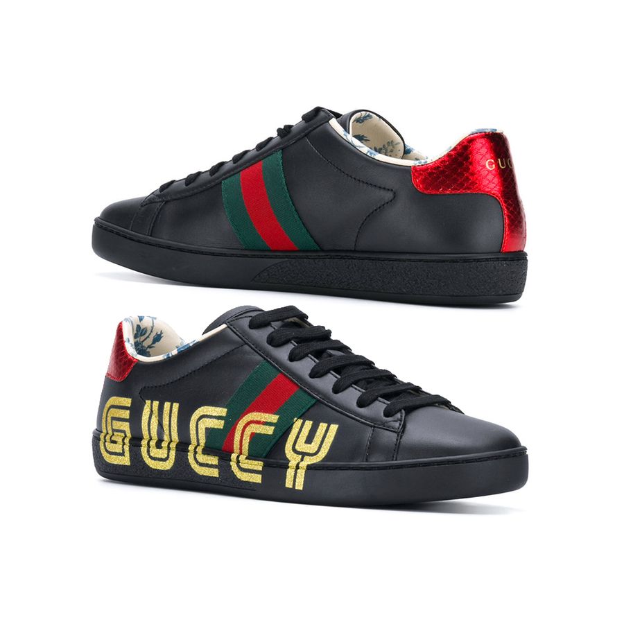 グッチ GUCCI レディース エース「グッチ プリント」 シューズ 525268 0G2D0 1088