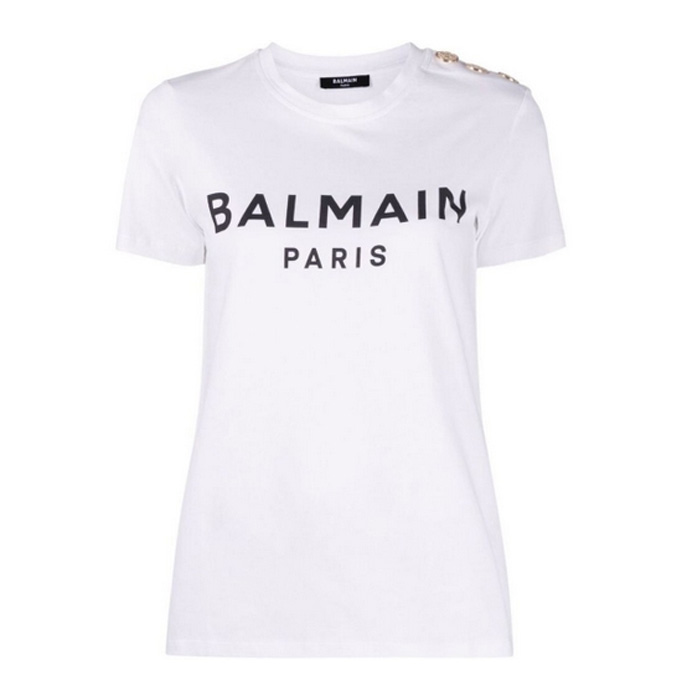 バルマン BALMAIN レディースTシャツ BF1EF005 BB02 GAB