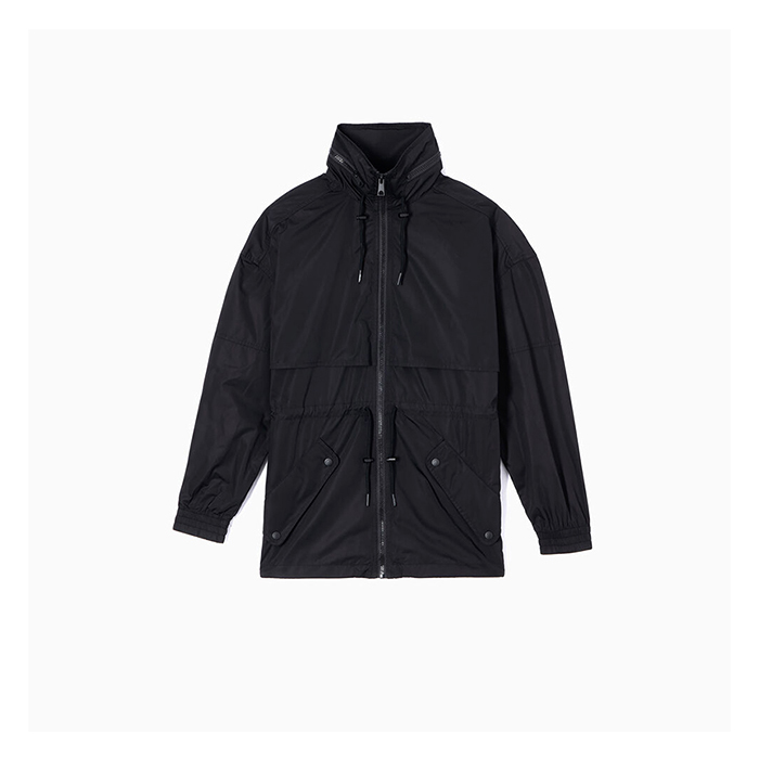 ケンゾー KENZO レディース ロゴプリントブラック テクニカルファブリックジャケット 2BL092 567 99