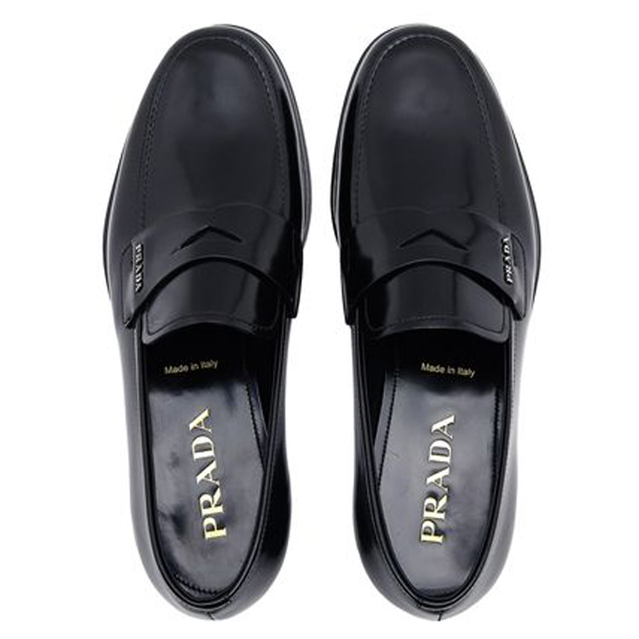 プラダ PRADA メンズシューズ 2DB178 P39 NERO Plain Leather Oxfords