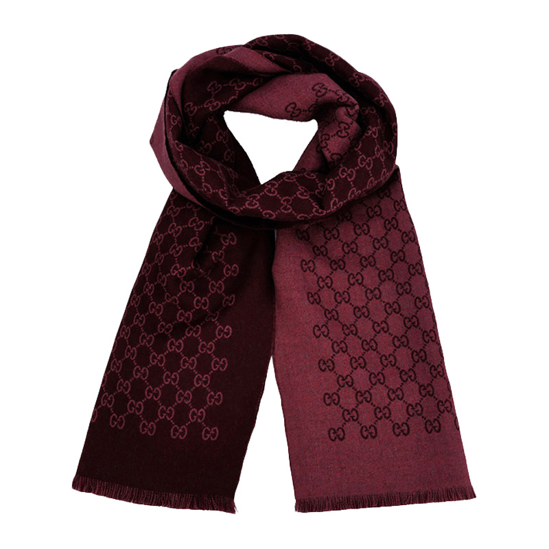 グッチ GUCCI メンズウール マフラー ストール GG ジャガード 391246 4G200 6073