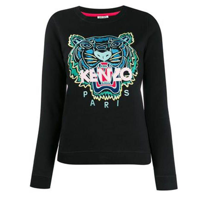 ケンゾー KENZO レディース クラシックタイガースウェットシャツ 2SW705 4XA 99B ブラック