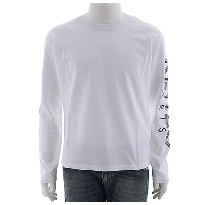 ケンゾー KENZO メンズ ロゴプリント長袖Tシャツ 5TS152 4MD 01