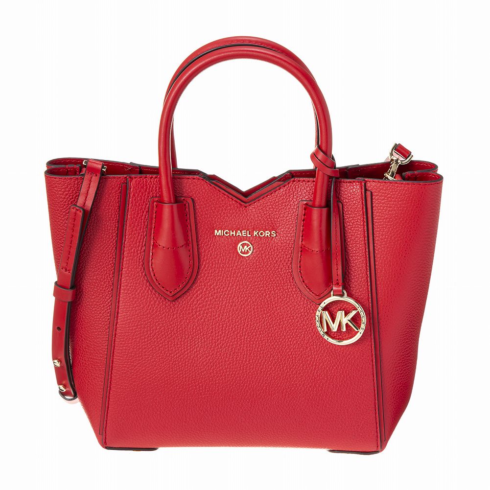 マイケルコース MICHAEL KORS レディース バッグメイメッセンジャースモールグレインレザートート 30H9GM5M1L 683 赤