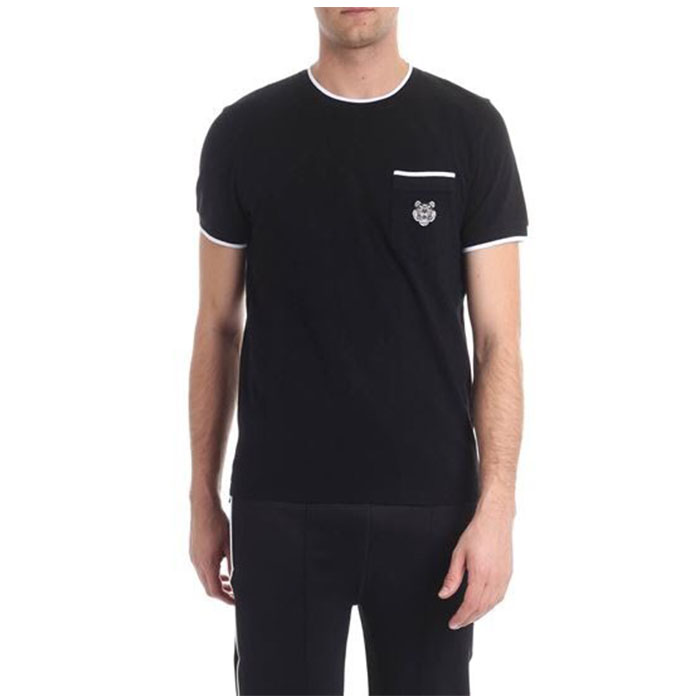 ケンゾー KENZO メンズ タイガークレストTシャツ 5TS001 4BA 99 黒