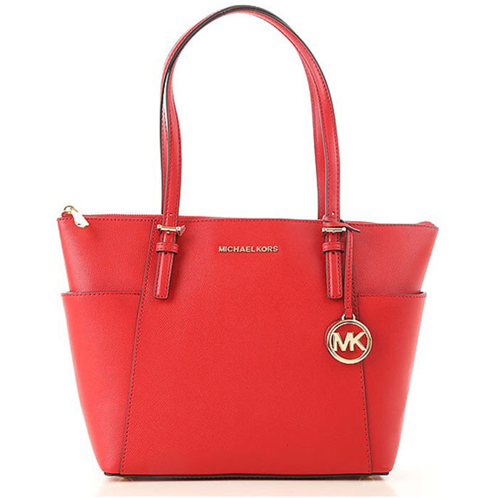 マイケルコース MICHAEL KORS レディース トートバッグ バッグ レディース ジェット セット アイテム 30F2GTTT8L 683 赤