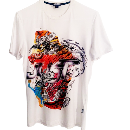 ジャストカヴァリ JUST CAVALLI メンズ T シャツ S01GC0326 N20543 100