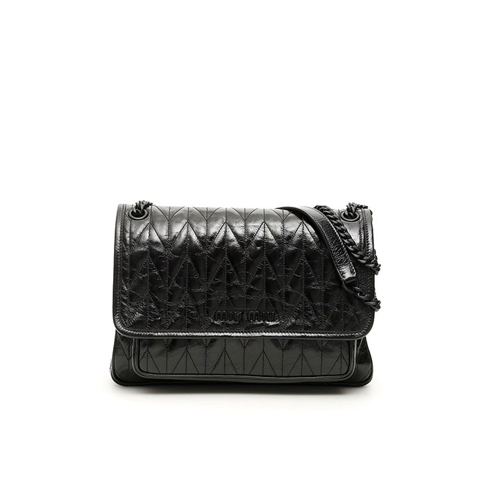 ミュウミュウ MIU MIU レディースショルダーバッグ 5BD160 2D6C NERO