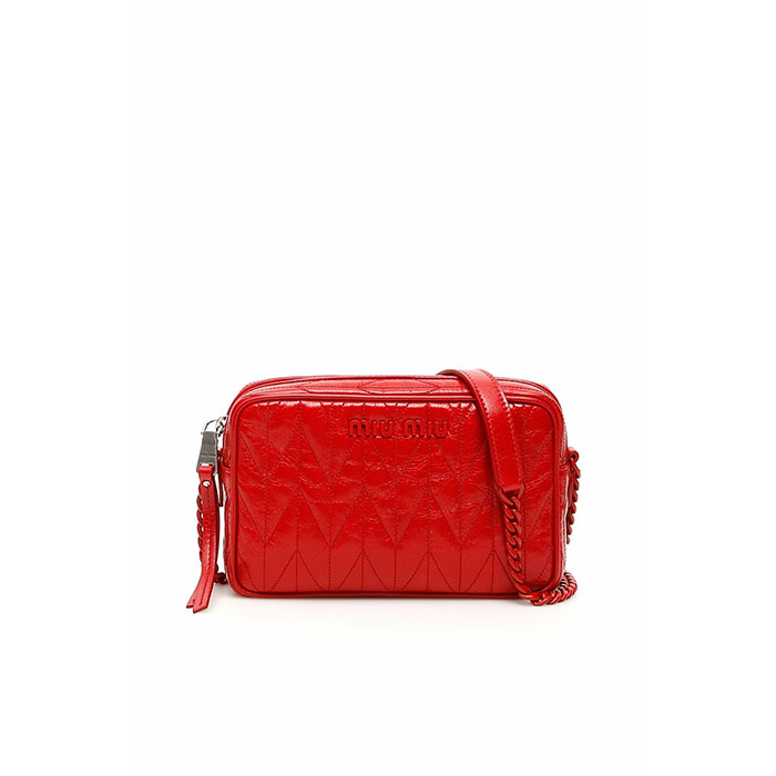 ミュウミュウ MIU MIU レディースショルダーバッグ 5BH118 2D6C ROSO