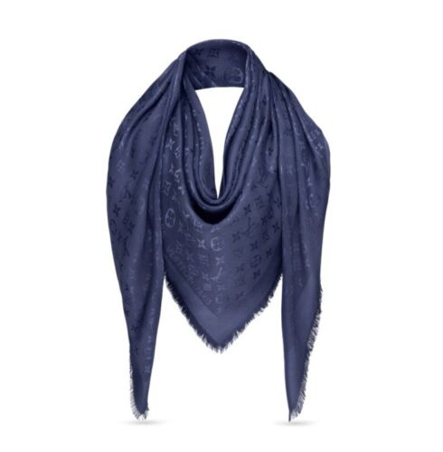 ルイ・ヴィトン LOUIS VUITTON MUFFLER  レディースマフラー M72412  NT-BLE