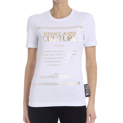 ヴェルサーチ VERSACE ジーンズクチュールレディTシャツS B2HVA7T10320K41