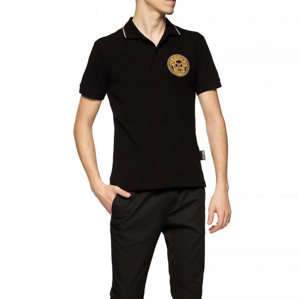 ヴェルサーチ VERSACE ジーンズクチュールメンズポロシャツS B3GVA7P46571899