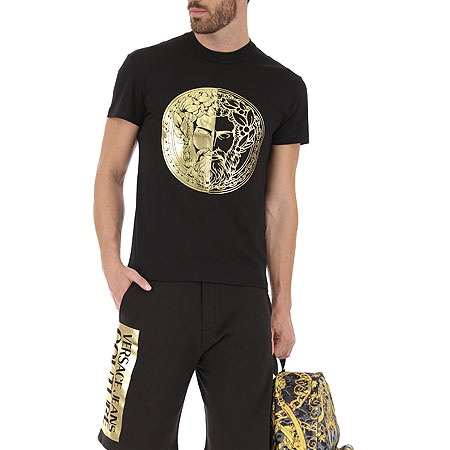 ヴェルサーチ VERSACE メンズTシャツS B3GVA7GE0314K42