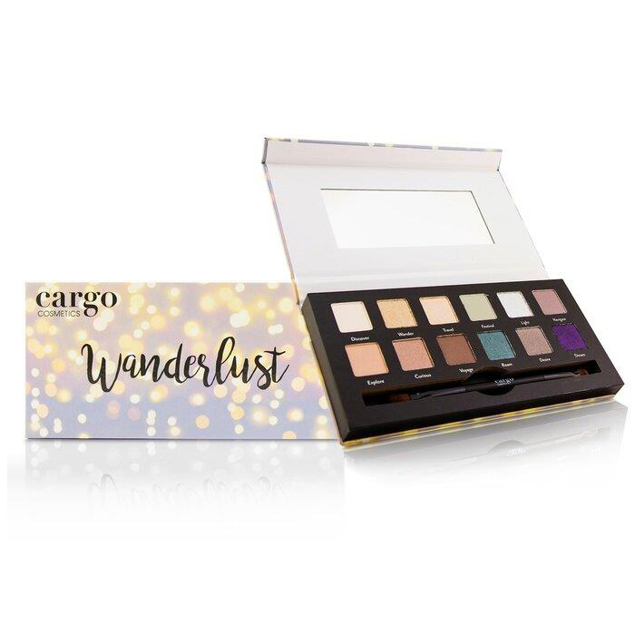 カーゴCARGO レディース ワンダーラスト アイ シャドウ パレット (12x アイ シャドウ, 1x シャドー ブラシ) 625386100535