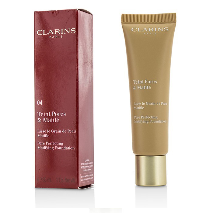 クラランス CLARINS レディース ポアパーフェクティングマティファイングファンデーション # 04 NUDE AMBER 3380810119381