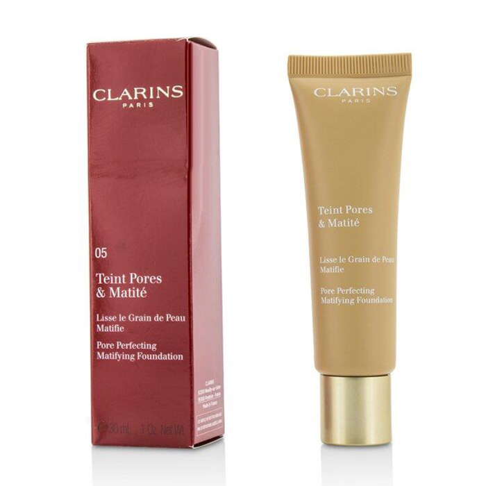 クラランス CLARINS レディース ポアパーフェクティングマティファイングファンデーション # 05 NUDE CAPPUCCINO 3380810119459