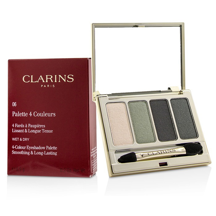 クラランス CLARINS レディース 4カラー アイシャドウ パレット (スムージング & ロング ラスティング) #06 FOREST 3380810156751