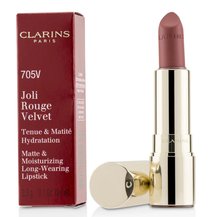クラランス CLARINS レディース ジョリ ルージュ ベルベット(マット & モイスチャライジング ロング ウェアリング リップスティック) # 705V SOFT BERRY 3380810191394