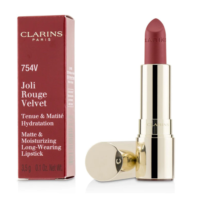 クラランス CLARINS レディース ジョリ ルージュ ベルベット(マット & モイスチャライジング ロング ウェアリング リップスティック) # 754V DEEP RED 3380810191363