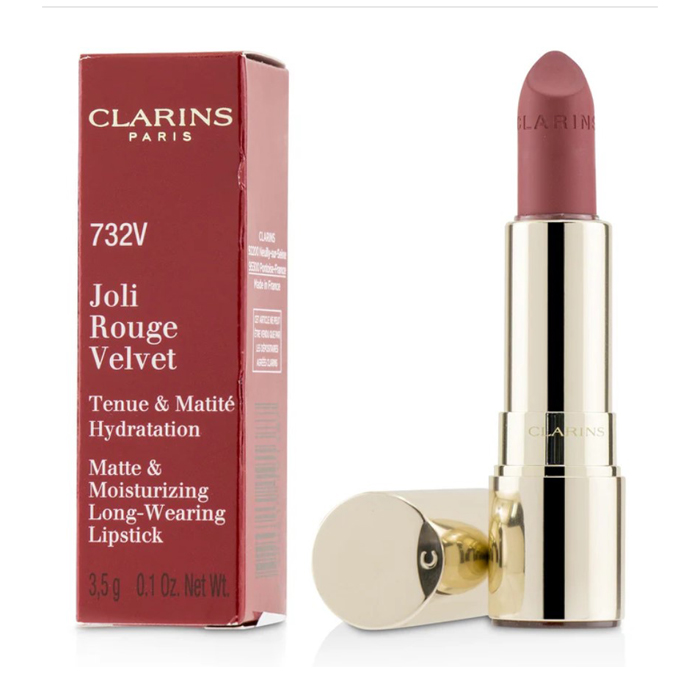 クラランス CLARINS レディース ジョリ ルージュ ベルベット(マット & モイスチャライジング ロング ウェアリング リップスティック) # 732V GRENADINE 3380810191387