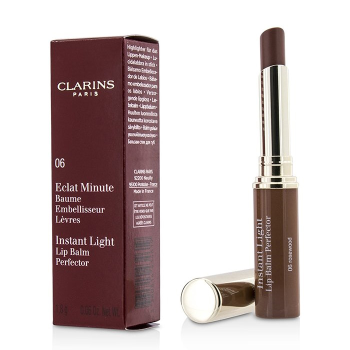 クラランス CLARINS レディース エクラ ミニッツ インスタント ライト リップ バーム パーフェクター # 06 ローズウッド 3380814434619