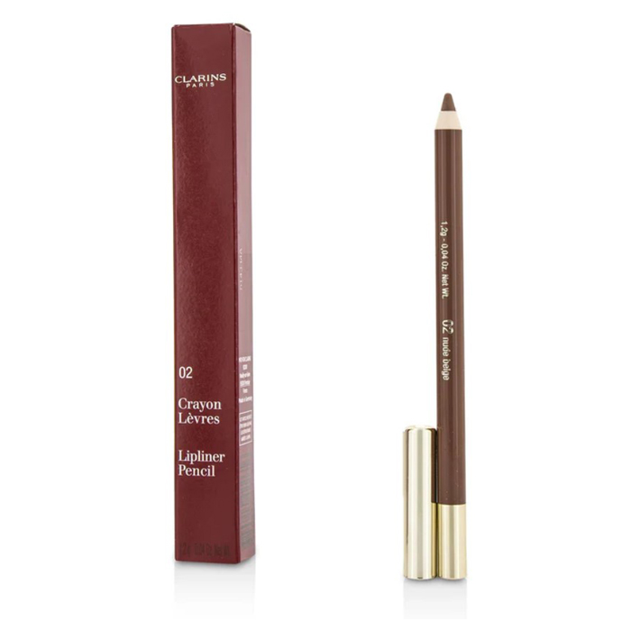 クラランス CLARINS レディース リップライナー ペンシル #02 ヌードベージュ 3380814422616