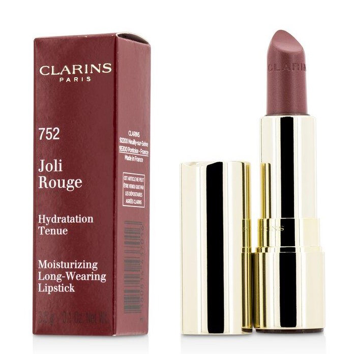 クラランス CLARINS レディース ジョリ ルージュ (ロング ウェアリング モイスチャライジング リップスティック) # 752 ROSEWOOD 3380814437016