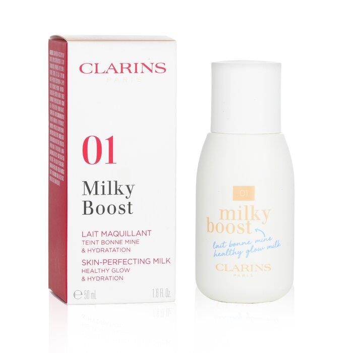 クラランス CLARINS レディース ミルキー ブースト ファンデーション # 01 MILKY CREAM 3380810368925