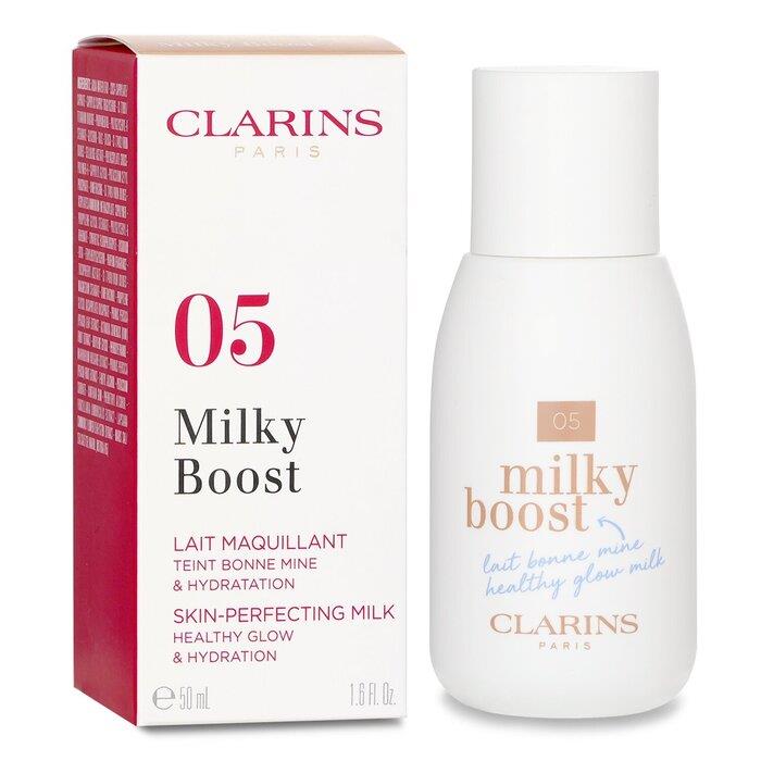 クラランス CLARINS レディース ミルキー ブースト ファンデーション # 05 MILKY SANDALWOOD 3380810368963