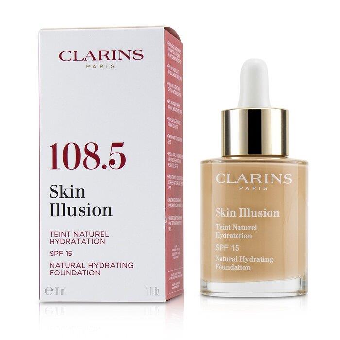 クラランス CLARINS レディース スキン イリュージョン ファンデーション # 108.5 Cashew 3380810234350