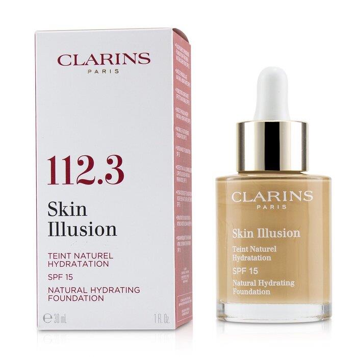 クラランス CLARINS レディース スキン イリュージョン ファンデーション # 112.3 Sandalwood  3380810234404