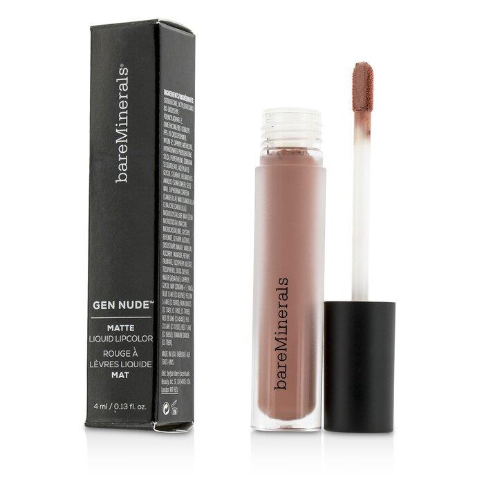 ベアミネラル BAREMINERALS レディース ジェン ヌード マット リキッド リップカラー  INFAMOUS 098132466337