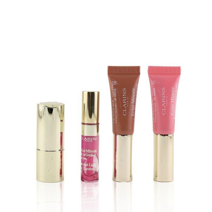 クラランス CLARINS レディース ラブ ユアー リップ コレクション (2x リップ パーフェクター, 1x リップスティック, 1x リップ コンフォート オイル) 3380810284652