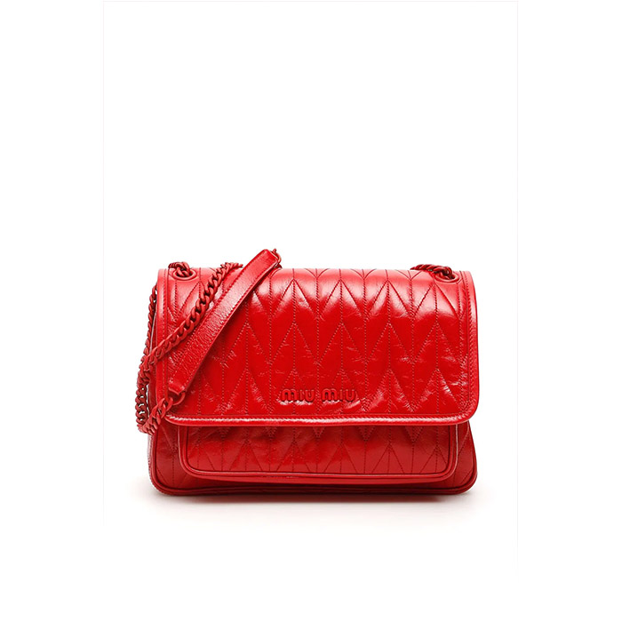 ミュウミュウ MIU MIU BAG レディースバッグショルダーバッグ 5BD160 2D6C ROSO