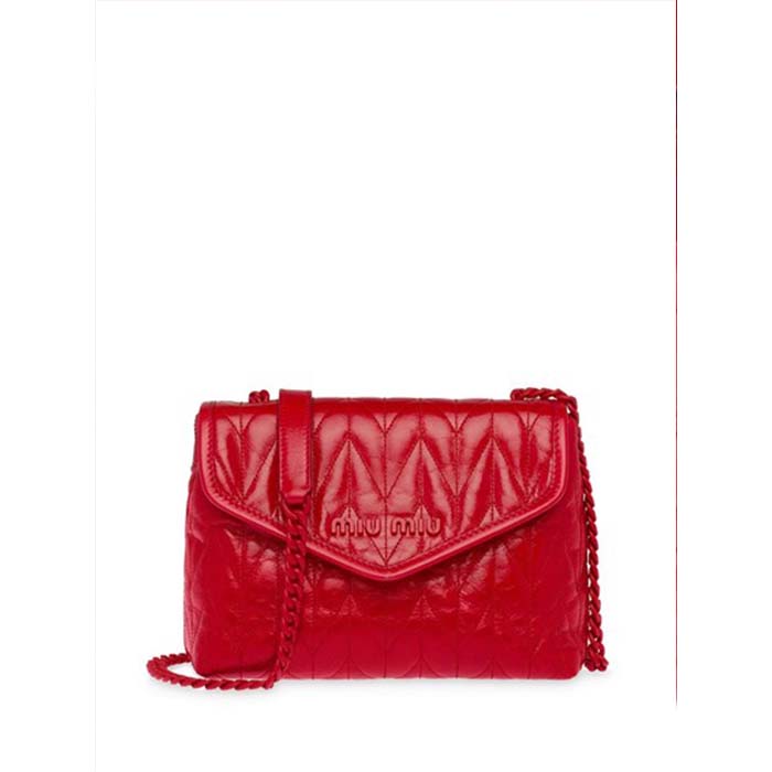 ミュウミュウ MIU MIU BAG レディースバッグショルダーバッグ 5BH175 2D6C ROSO
