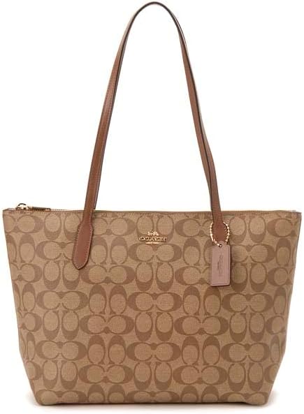コーチ COACH バッグ トートバッグ レディース カーキ×ブラウン 4455IME74