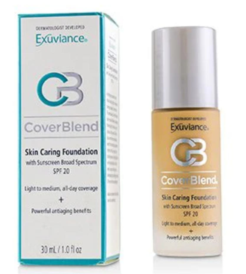 エクスビアンス Exuviance レディース CoverBlend Skin Caring Foundation SPF 20, Golden Beige カバーブレンド スキン ケアリング ファンデーション 30ML