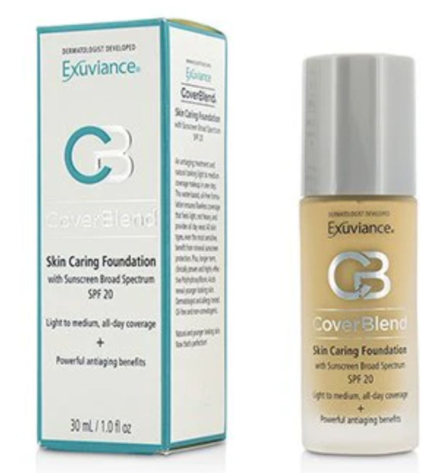 エクスビアンス Exuviance レディース CoverBlend Skin Caring Foundation SPF 20,# CLASSIC BEIGE カバーブレンド スキン ケアリング ファンデーション 30ML