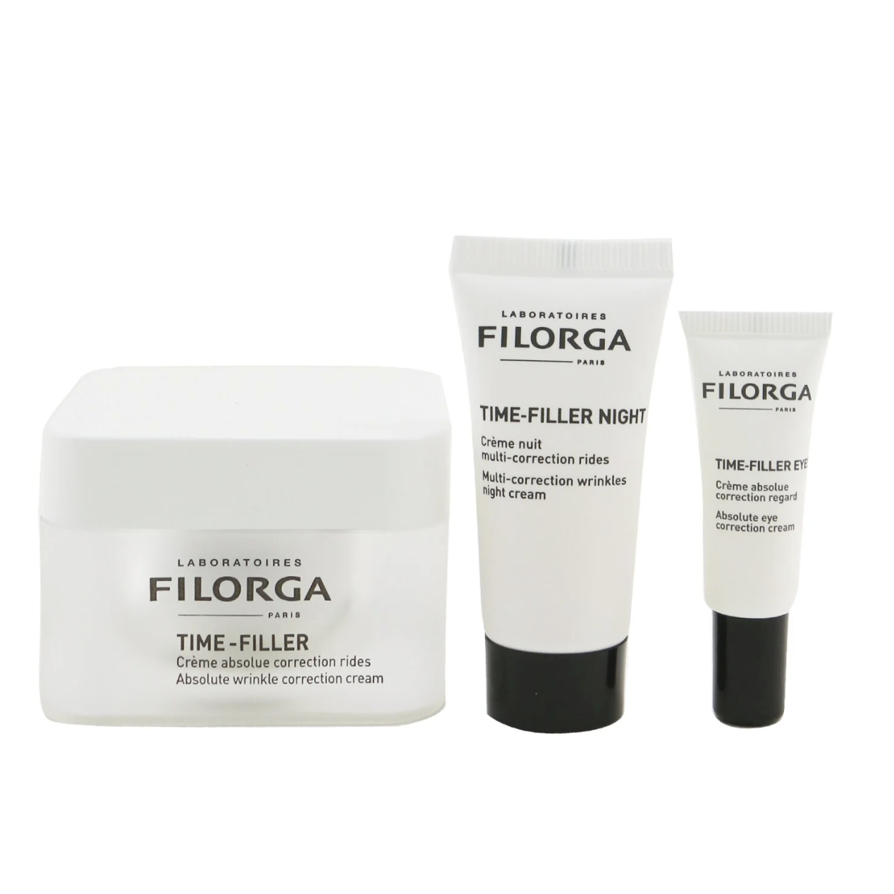 フィロルガ FILORGA レディースタイムフィラー ミッション 100% アンチリンクル セット: タイムフィラー 50ml + タイムフィラー アイズ 4ml + タイムフィラー ナイト 15ml 3540550009803