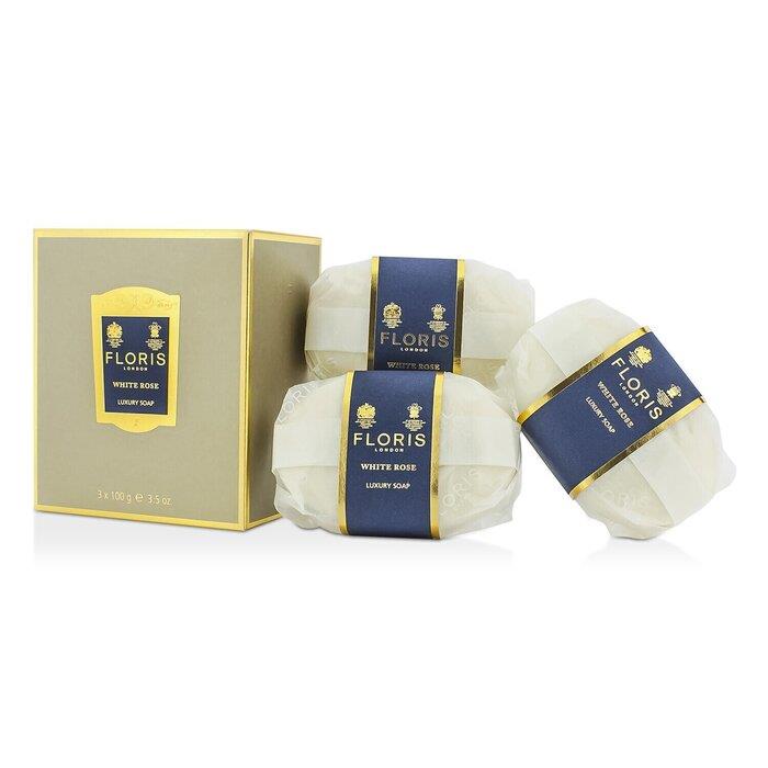 フローリス FLORIS レディース  ラグジュアリーソープWR（ホワイトローズ）3x100g/3.5oz 886266922306